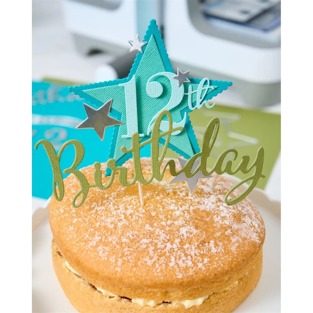 Grand Happy Birthday Oh so Merry Metal Cutting Dies Stamp Stencils August 2026 New DIY Scrapbook Diary Production Handmade Cards - view 4