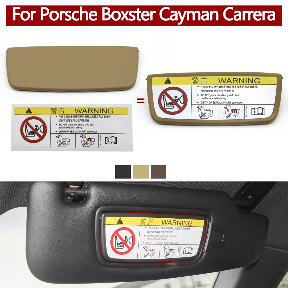 

Car Interior Sun Visor Vanity Mirror Cover For Porsche Boxster Cayman Carrera 911 981 982 991 982857551,982857551T,982857551AR