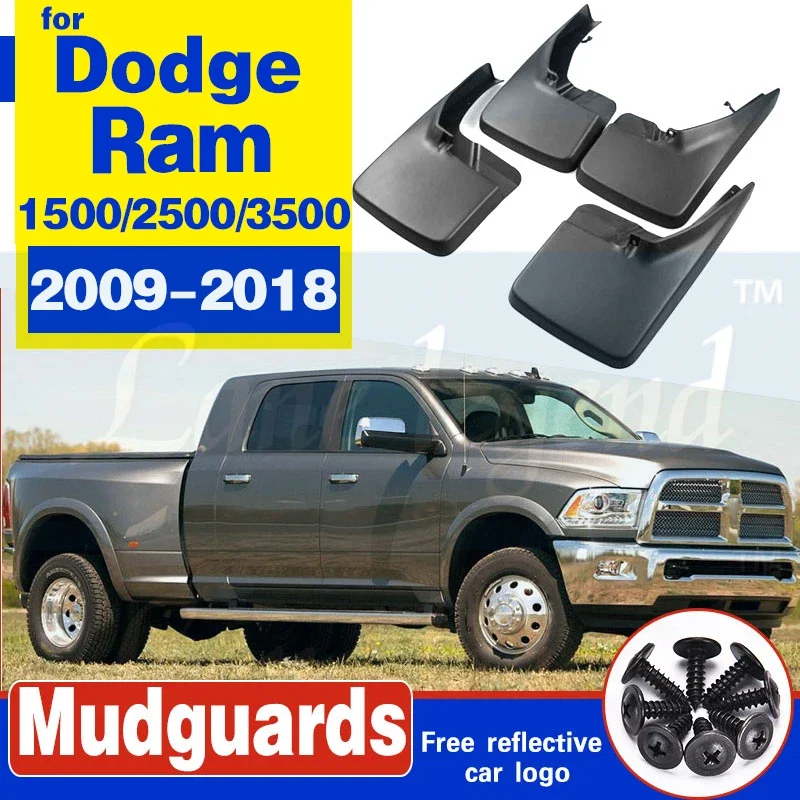 

4 шт., брызговики-щитки для Dodge Ram 1500 2500 3500 2009-2018