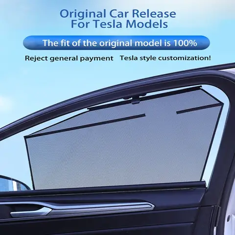 자동차 리프팅 창 차양 Tesla Model 3 Y X S 2018-2024 용 맞춤형 차양 자동차 차양 전면 후면 커버 앞 유리 보호