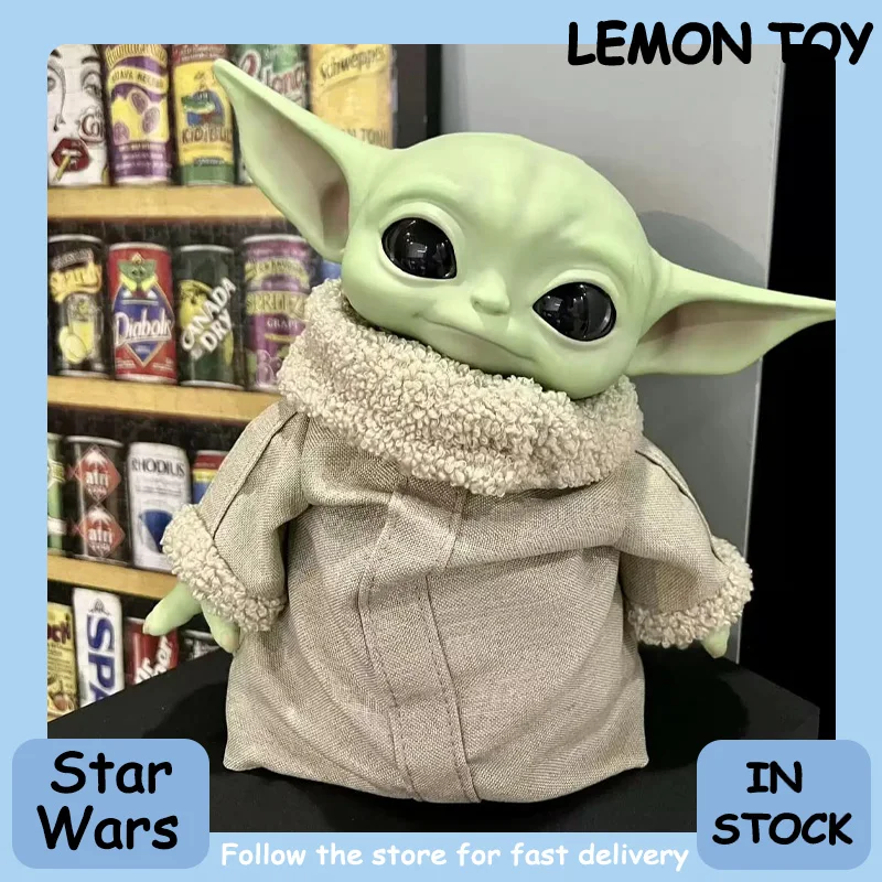 17CM 28cm Star Wars Yoda Baby Grogu Action Figure Cute Plush Model in Stock birthday Boys Gift The Mandalorian Collectible Doll