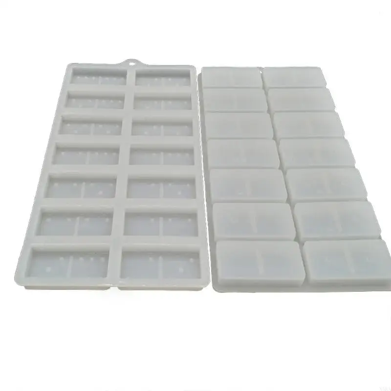 N5KA Stero Dominos Silicone Mold Clear Mold for DIY for Children Learning