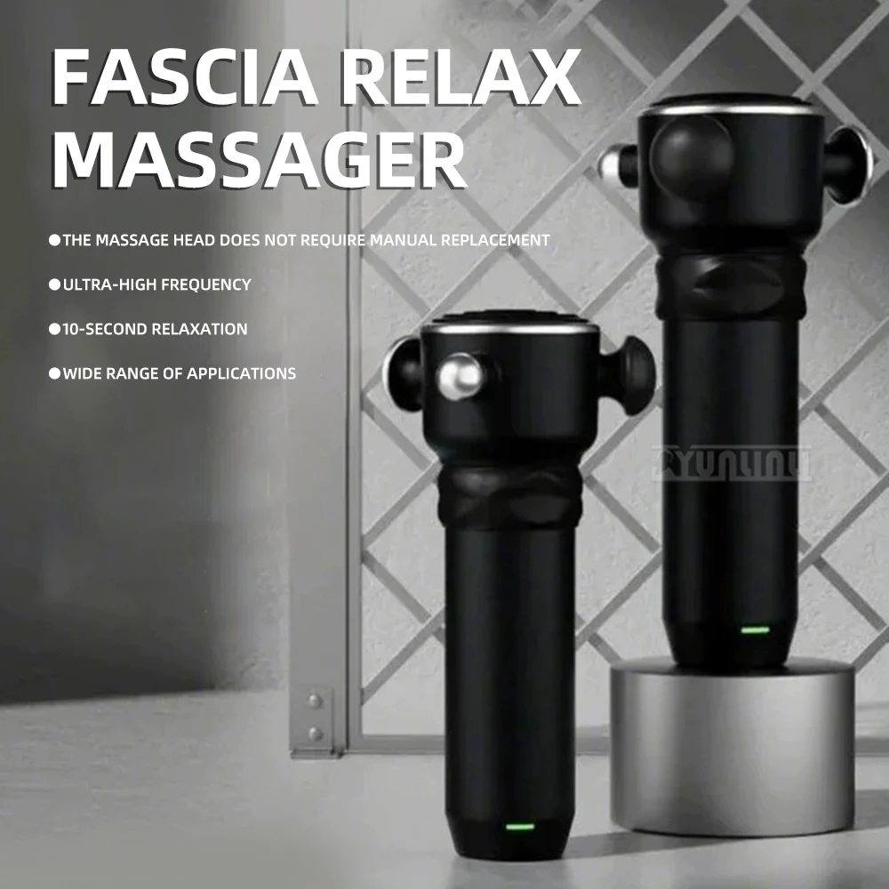 Muscle Massager Gun Quick Release Deep Tissue Vibration Fascia Loosening Tool for Sports And Fitness