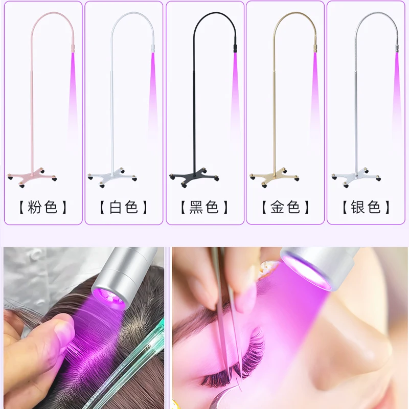 Upgrade LED UV Lash Light for Eyelash Extension 400nm 5W Purple Spectrum 2Second Fast Dryer UV Curing Lamp Purple Light LED Lamp