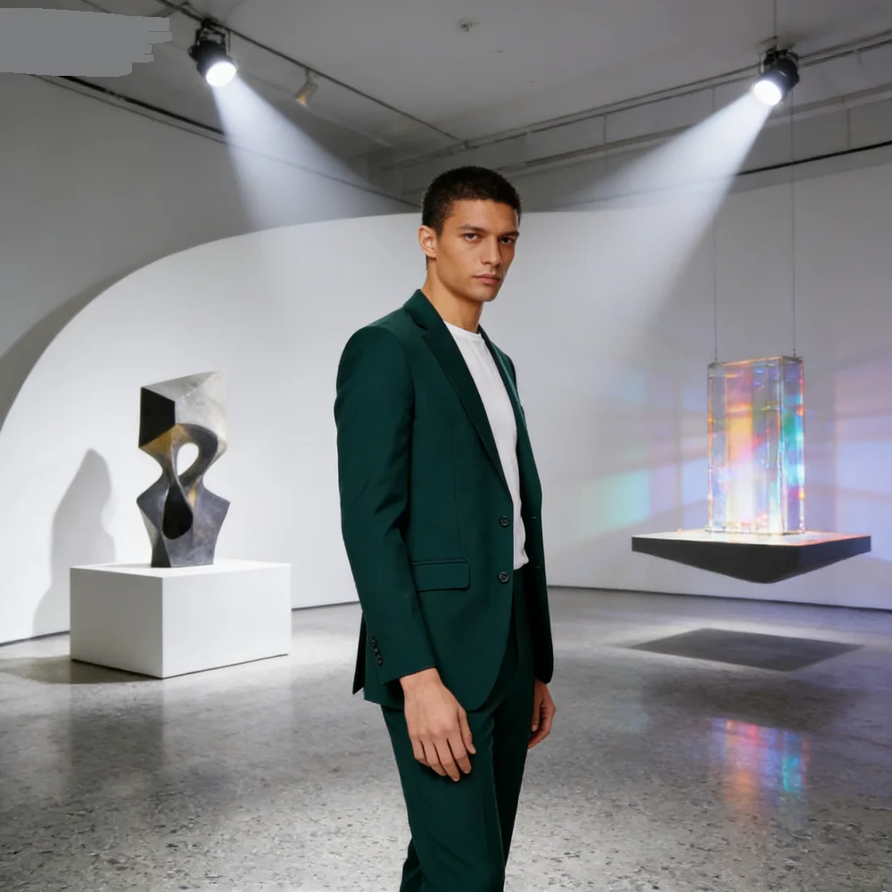 

Slim Pink Men's Two-Piece Suit Summer Fashion Notch Lapel Single-Breasted Business Casual Wedding Outfit with Jacket And Pants