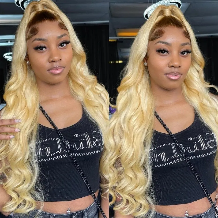 Rosabeauty Blonde Wig 613 Body Wave HD Lace Wig 13x6 Human Hair Wigs 5X5 Glueless Ready Wear 13X4 Frontal Water Wave 250 Density