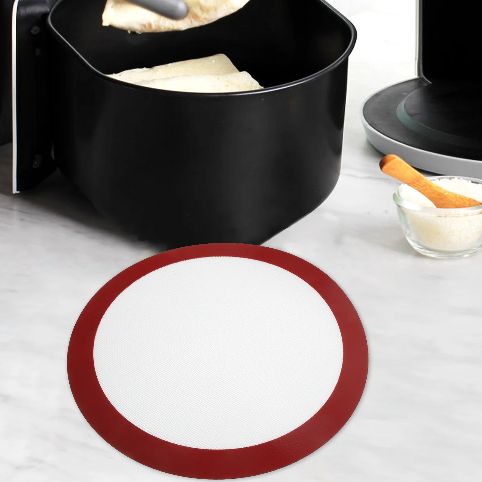 

Non Stick Silicone Baking Mat Reusable Oven Liner Air Fryer Microwave Mat Round Cookie Sheet Pastry Tools Heat Resistant