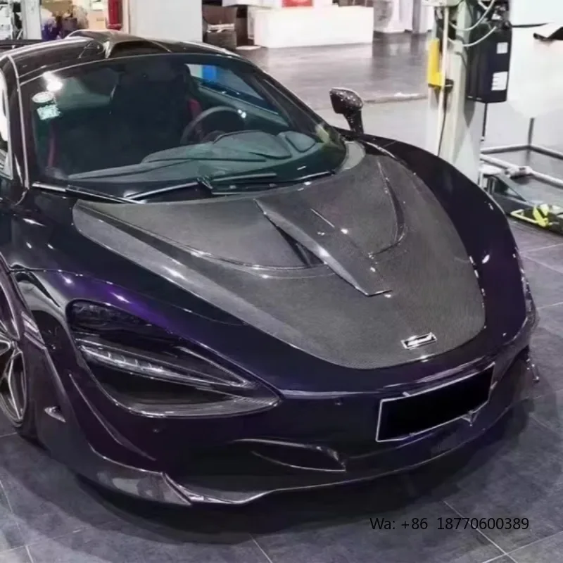 

High Performance Carbon Fiber Hood With Vent Design N Style Lightweight Engine Cover for McLaren 720S N Style Hood