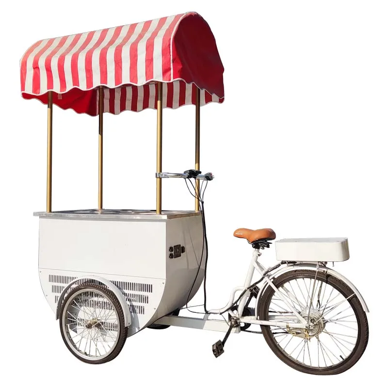 Italian Ice Cream Cart Popsicle Ice Cream Cart 3 Wheels Ice Cream Cart Bicycle Food Bike Price