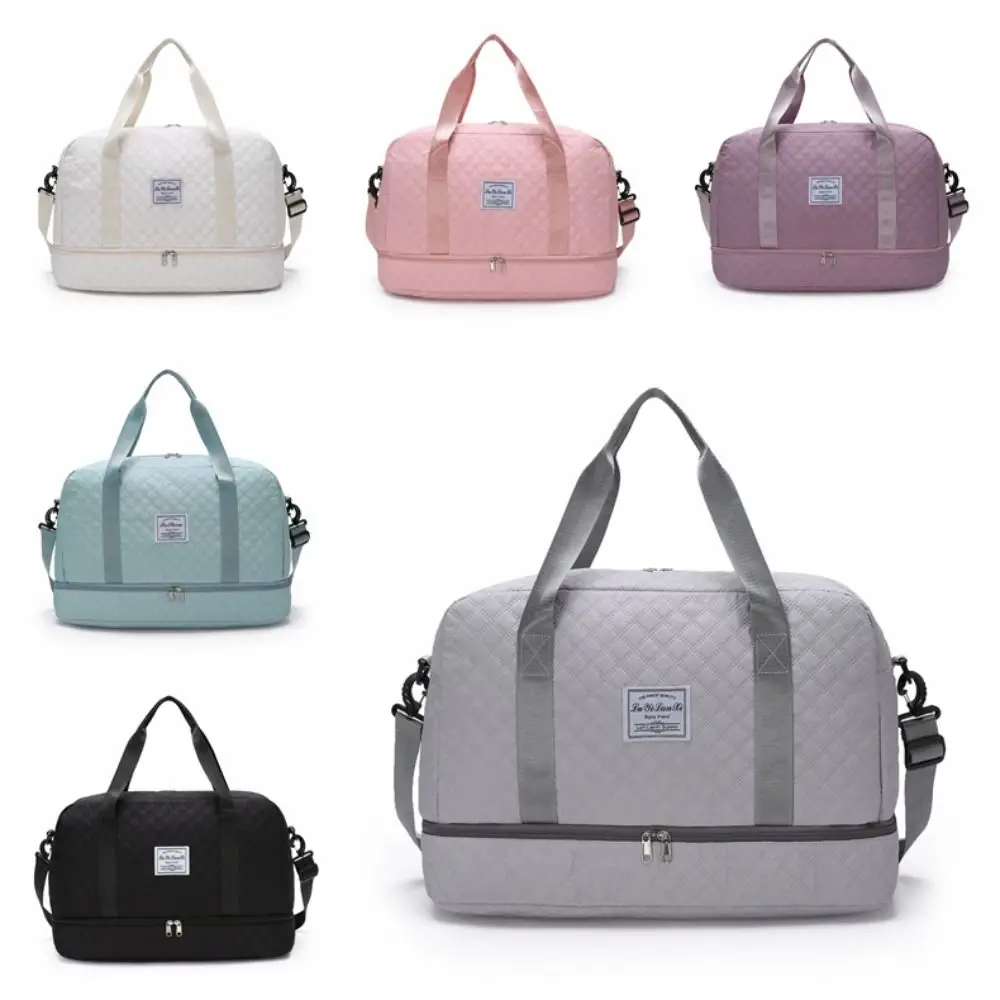 Oxford Carry On Travel Bag Wet Dry Separation Foldable Storage Handbag Large Capacity Waterproof Sports Fitness Bags Outdoor