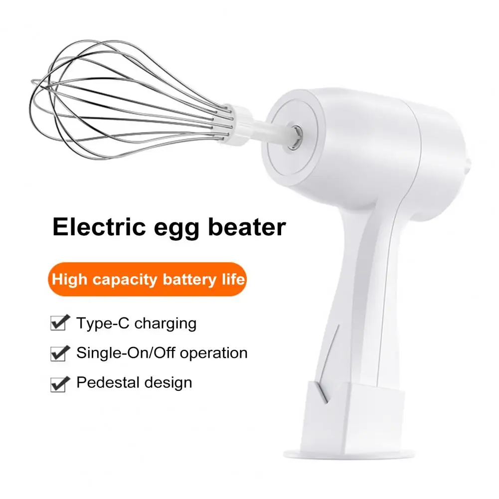 Kitchen Mixer with Large-capacity Battery Cordless Rechargeable Electric Hand Mixer for Baking Cooking for Whisking for Kitchen