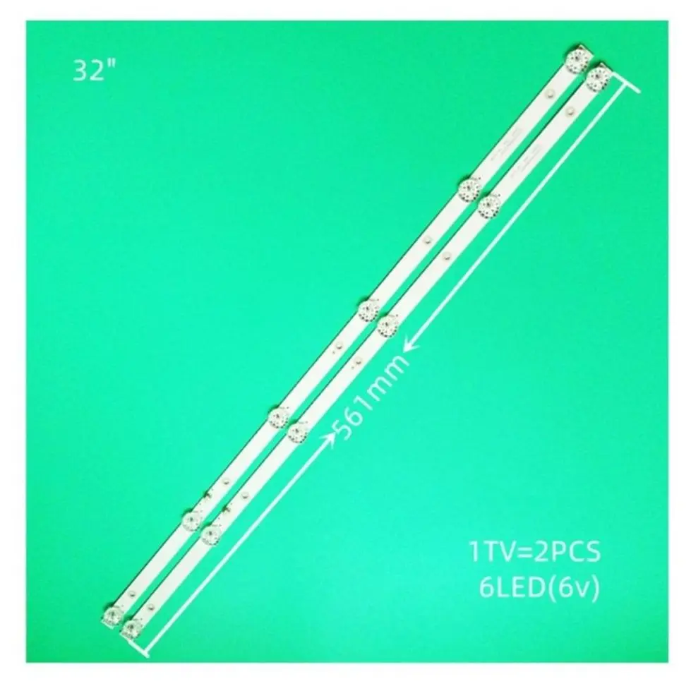 

TV LED backlight band, applicable to HI 32HT101W 32HT101X AMCV LE-32ZTH07 stripe 560 mm CC02320D562V04 32E9 2X6 16/3/18 stripe