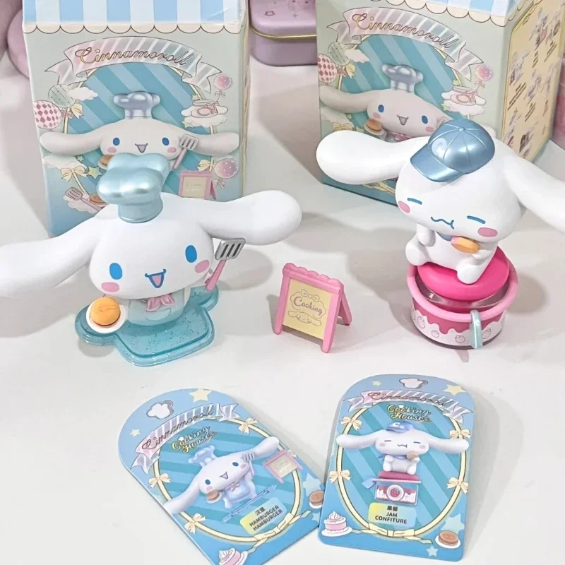 Cinnamoroll Cooking Blind Box MINISO Sanrio Doll Model Decorative Ornaments Children Toys Birthday Gifts Kawaii Trendy Animation