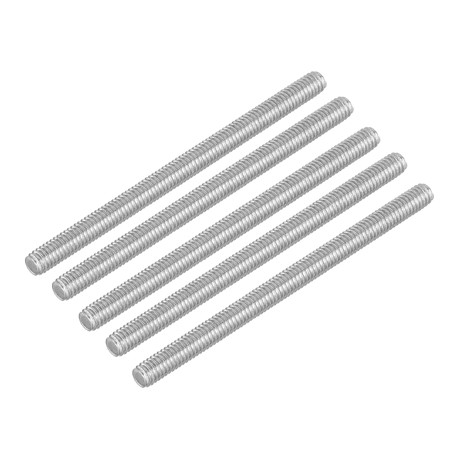 Uxcell 5/10/15pcs M4 M6 Fully Threaded Rod Right Hand Threads 304 Stainless Steel Length 30/40/50/60/70/80/90mm