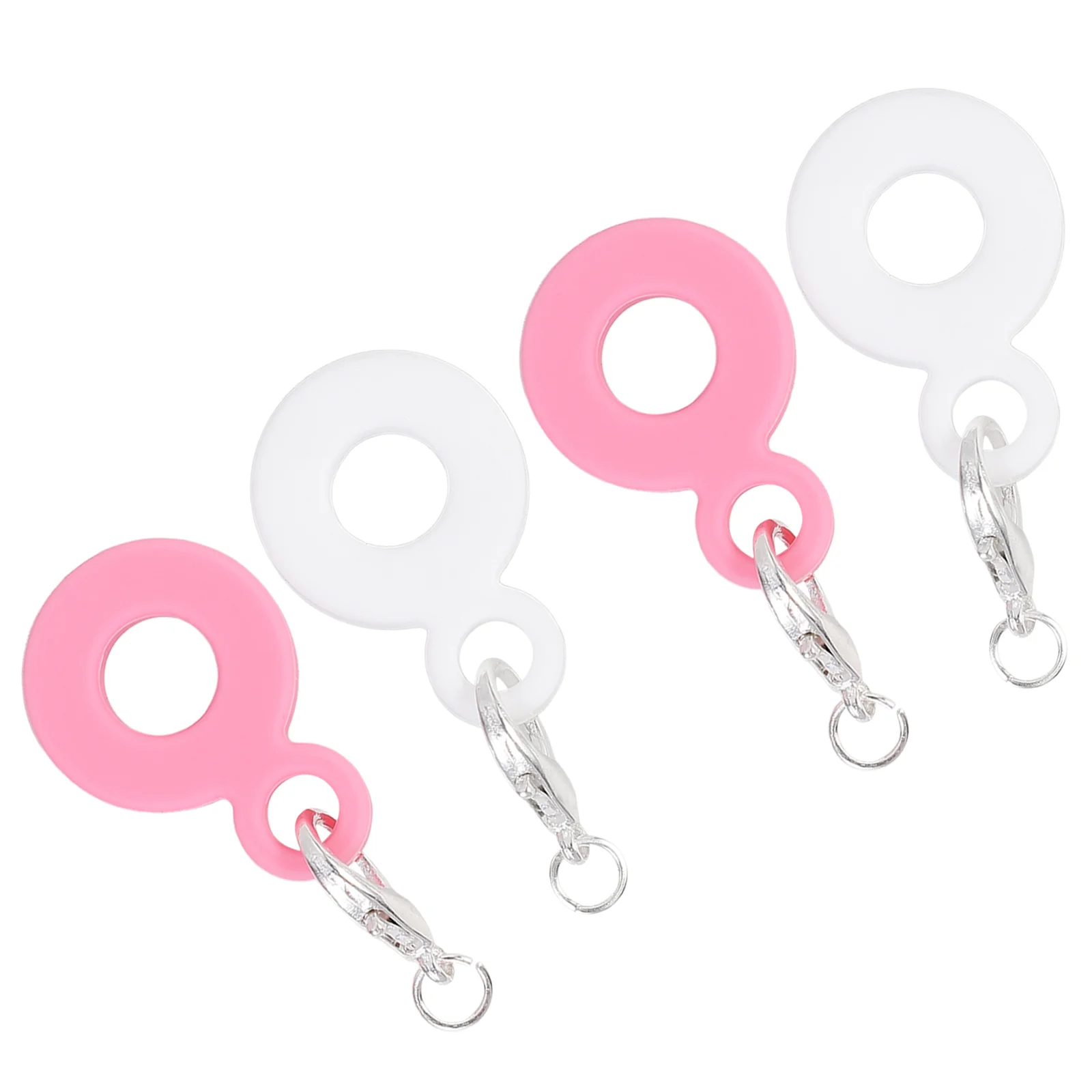 Breloques en silicone pour tasses à eau, ornements de paille, poignée, pointe d'insertion, adaptateur de prise, pendentif, décor de boissons ouvertement mignon, 4 pièces