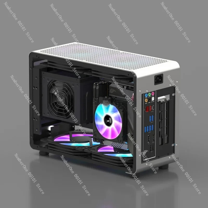 G1-Pro Aluminum Alloy A4 Sfx240 Water-Cooled ITX Transparent Chassis