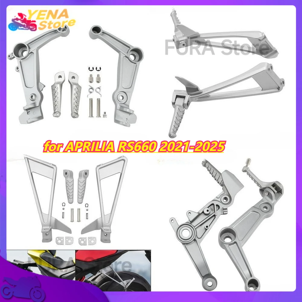 

Front and Rear Foot Pegs for APRILIA RS660 2021-2025 Triangular Footrest Mounting Plate Motorcycle Accessories