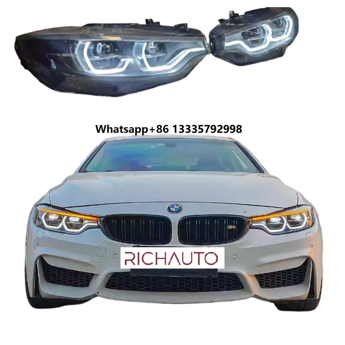 

New 14-20 for BMW 4 Series F32 Daily Running Spoon LED Headlight Assembly Modification and Upgrade Running Lamp