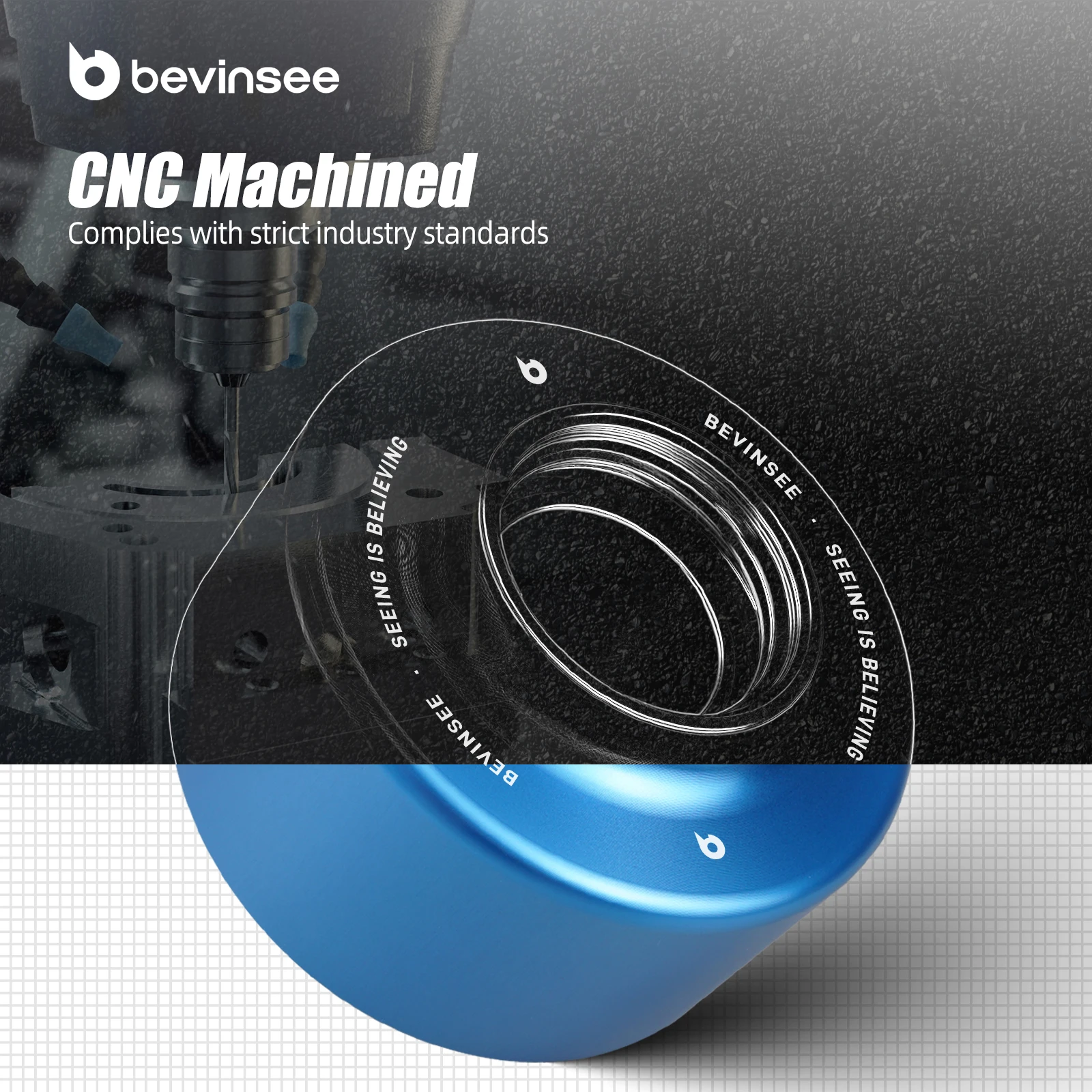 مجموعة خزان توجيه كهربائي من الألومنيوم من BEVINSEE لـ MINI R50 R52 R53، لسيارات BMW E34 E39 E60 E61 E87 E82 E36، استبدل 32 41 6 851 218 #2