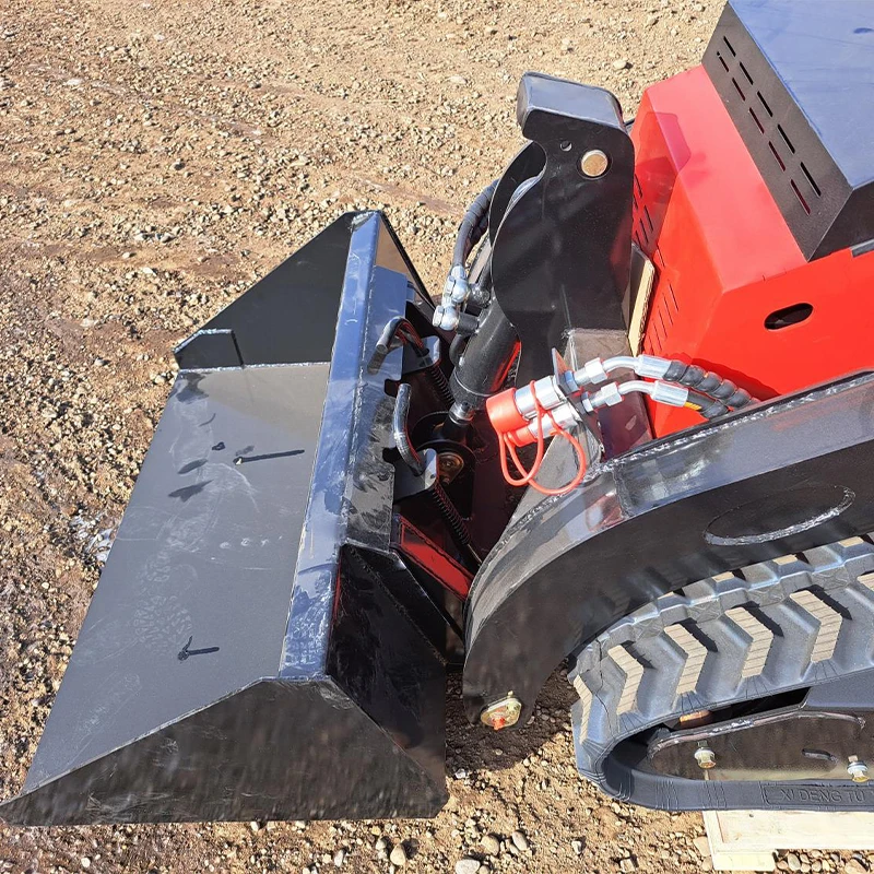 New Mini Skid Steer Loader, 28HP Powerful Engine, Tracked Type, In- stock in the US, for Excavation, Loading and Stacking
