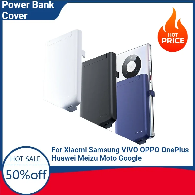 

10000mAh Universal Battery Cases For Xiaomi Samsung VIVO OPPO OnePlus Huawei Meizu Moto Google Portable Charger Power Bank Cover