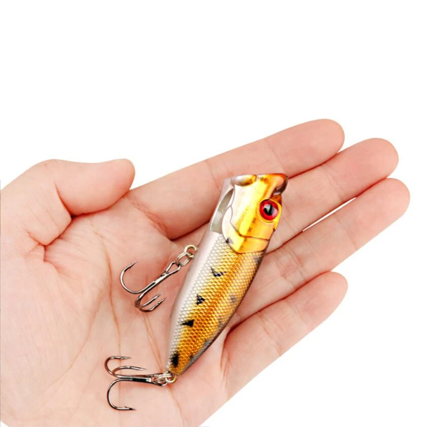 1Pc Popper Fishing Lures 7cm 12g Floating Hard Artificial Bait Wobblers Crankbait Bass Pike Pesca Japan Carp Fishing Tackle