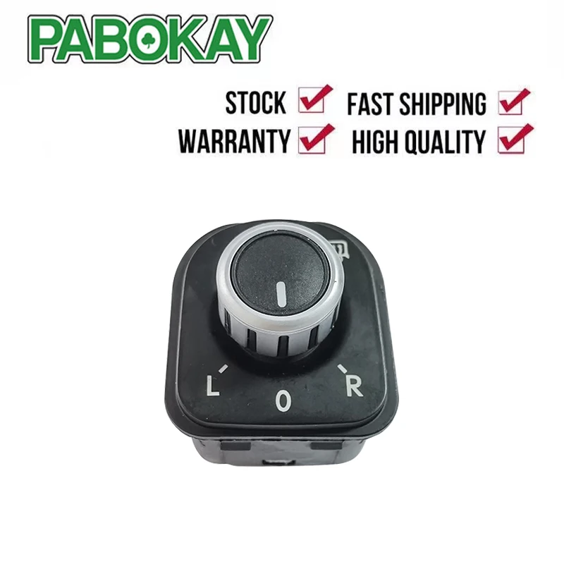 New Chrome Power Side Mirror Adjust Switch Knob For MK5 Golf  MK6 Rabbit Eos Passat B6 3C Tiguan 1K0 959 565 5ND959565B