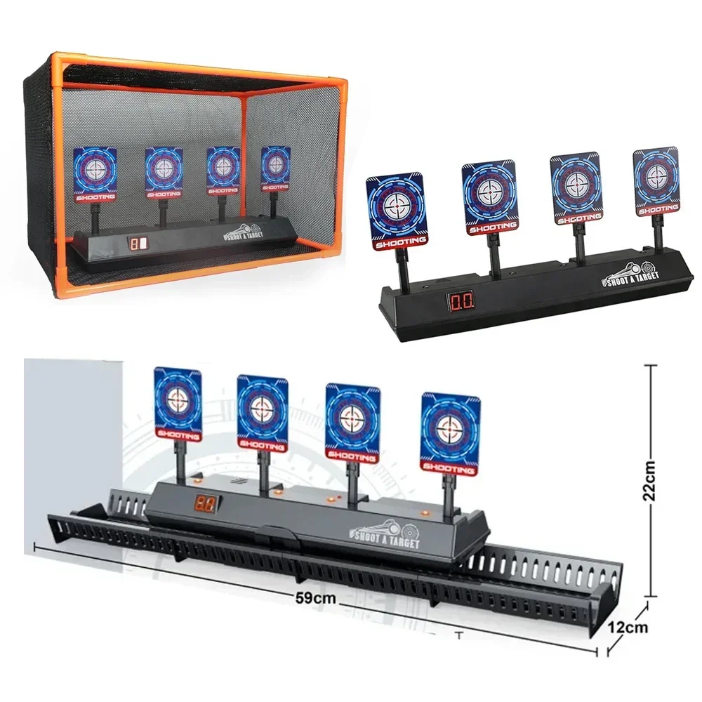

3-модели, цифровая электронная мишень для стрельбы, гелевая балка, распылитель, аксессуары, сетчатая рамка, звук, свет, игра, детская игрушка