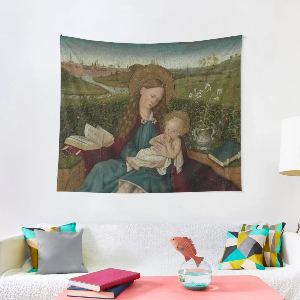 

The Madonna of Humility - After Robert Campin Tapestry Decoration Room Anime Decor Home Decoration Bedroom Decor Tapestry