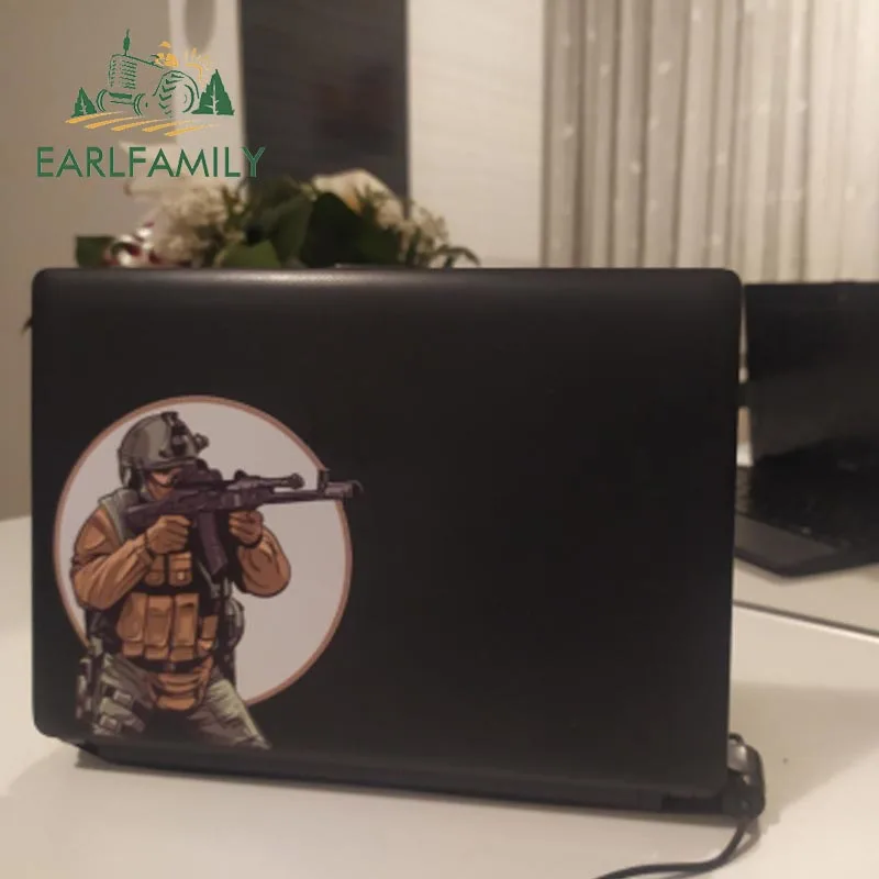 EARLFAMILY Airborne Division Close Quarters Combat Special Forces Vinyl Car Sticker Laptop Travel Luggage Decal Car Styling - view 2