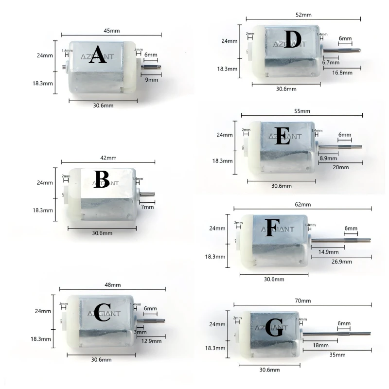 

10 шт. AZGIANT FC280 Двигатель замка двери автомобиля 12 В постоянного тока, двигатель складного зеркала, двигатель замка ESL Steer ELV, двигатель бензобака, топливный двигатель