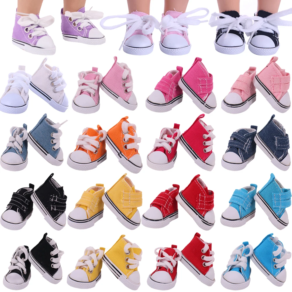 5cm Doll Shoes Boots Sneakers Canvas Shoes For 1/6 BJD Blythe Mini Doll Boots Paola Reina Doll Generation Generation Girl`s Toy