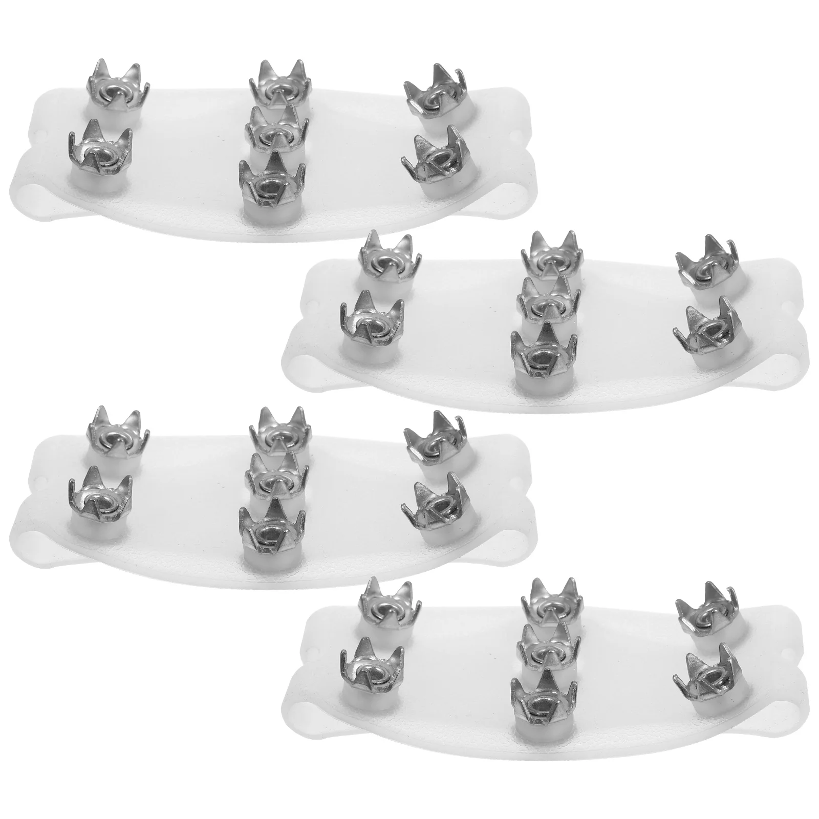 

2Pairs Non-Slip Shoe Crampons Ice Cleats 7 Tooth Spikes Snow Traction Covers Boots Outdoor Winter Activities Ice Cleats