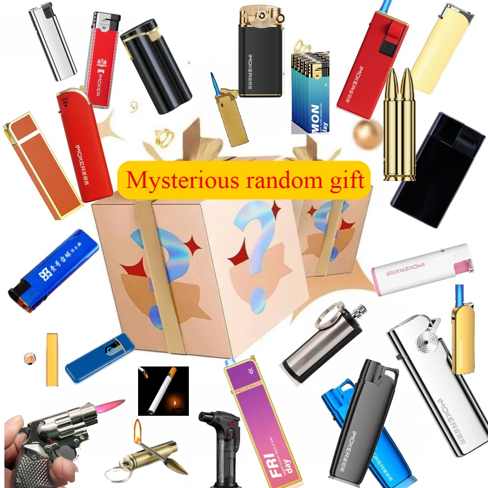 5PC/1PC Random Color And Style Windproof Flame Oil Lighters Cigarette Fuel Usb Lighter Accessory For Men'S Gifts
