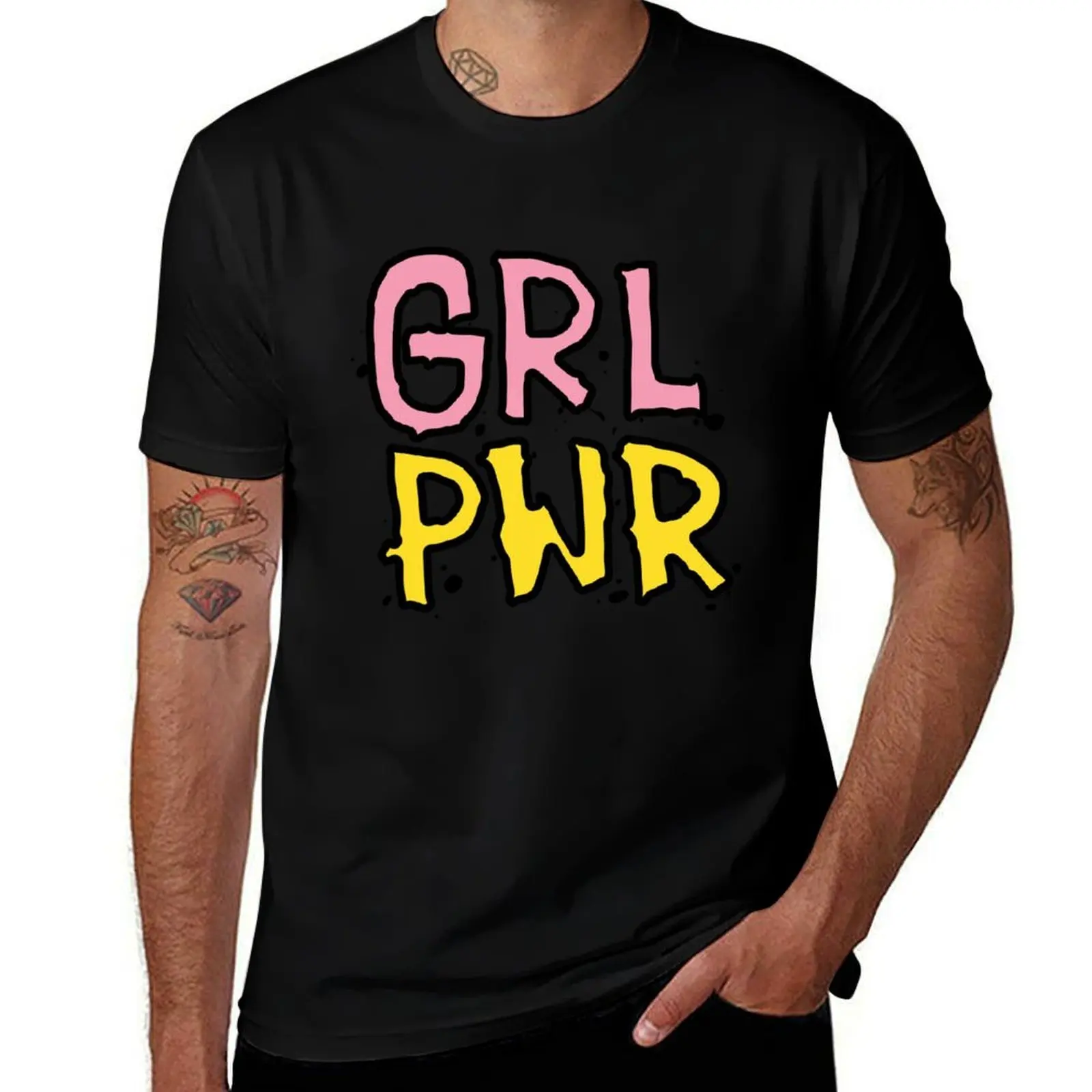 

GRL PWR T-Shirt t shirt man plain funny t shirts man T-Shirt