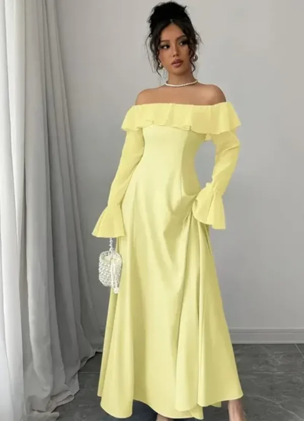 Hochwertige, maßgeschneiderte, trägerlose, knöchellange, rückenfreie Drei-Viertel-Kleider für Damen, Invitada فساتavera Mustaة Vestido