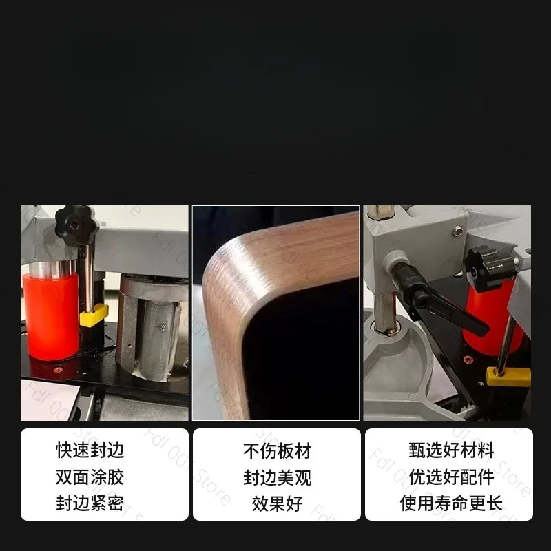 Handheld Edge Bander Manual Double Side Gluing for Woodworking Home DIY