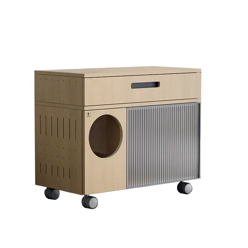 #Extra Large cat Litter Box Accessories Closed Defecation Litter Box Sandbox Training Hiding Toilet Areneros De Gatos Home Items