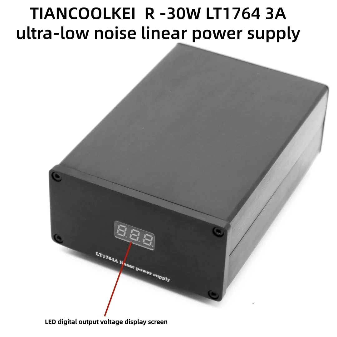 TIANCOOLKEI 30W LT1764 Ultra-Low Noise HIFI Audio Decoder Linear Voltage Regulator Power Supply out DC5V 12V FOR DAC preamp