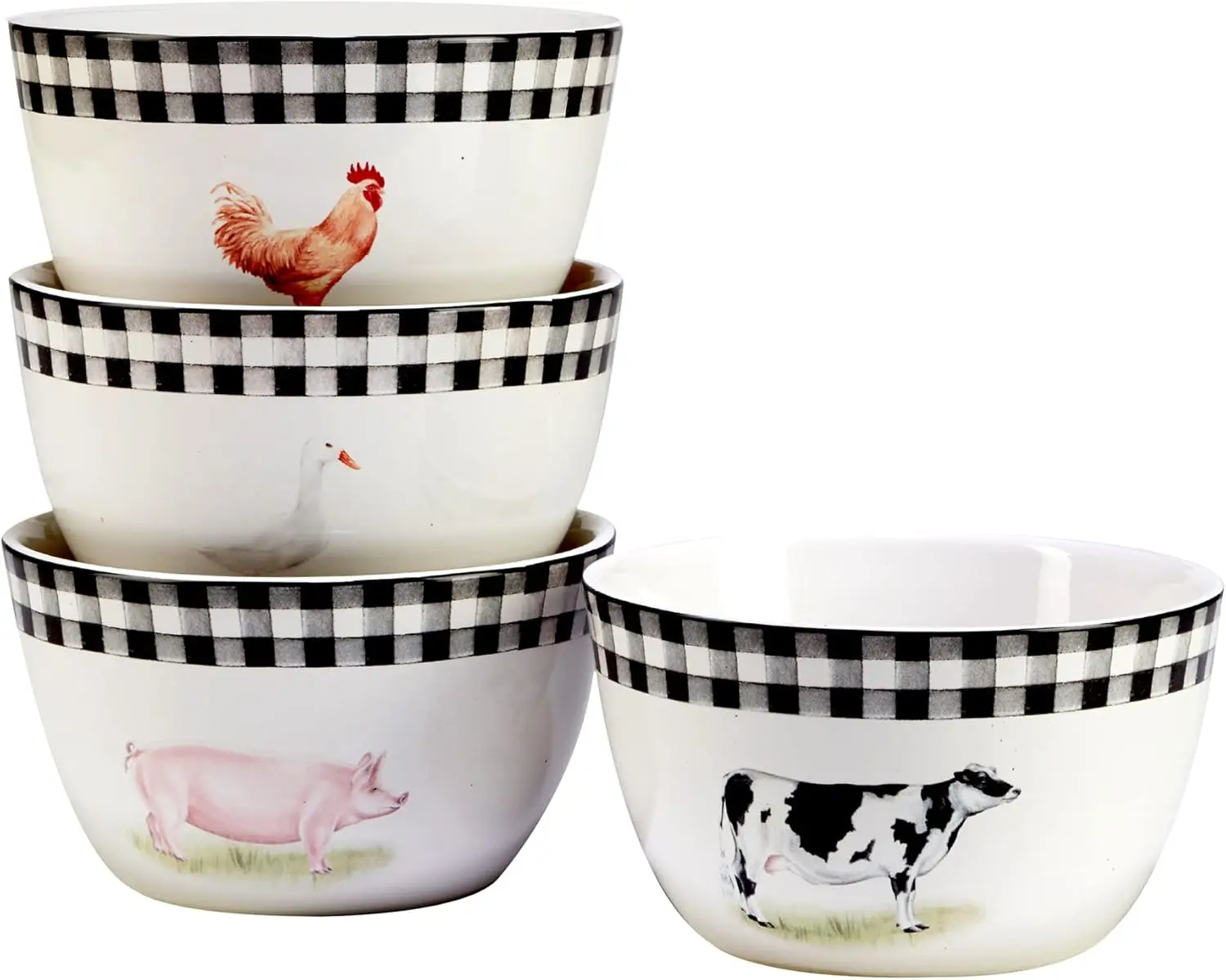 Набор столовой посуды Farm из 16 предметов, сервиз на 4 человека, разноцветный, 89690RM