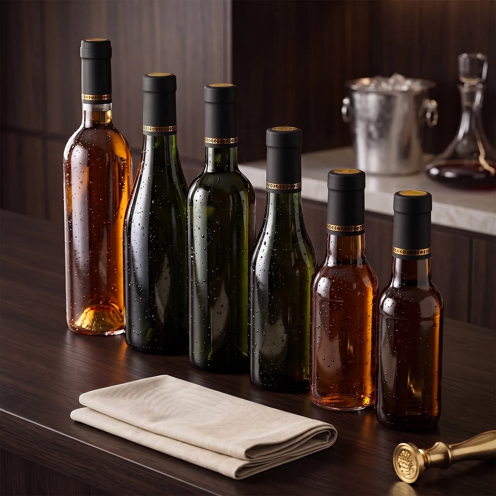 100Pcs Red Wine Sealed Cover Heat Shrink Capsule Wine Bottle Shrink Top Bar Accessories Accessories Bottle for Bar