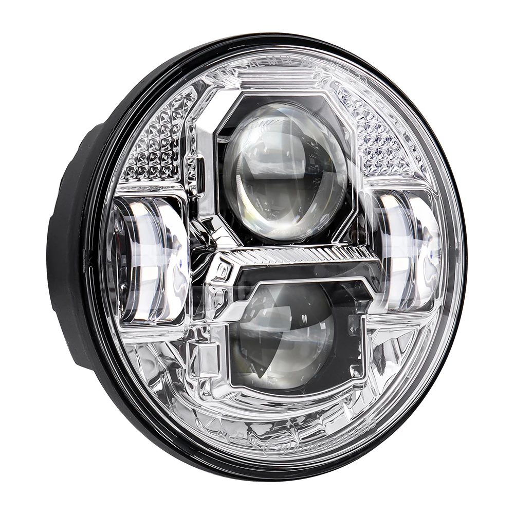 Picture 5: Cyberpunk 5.75 Inch 90W Motorcycle Led Headlight Headlamp For Harley Sportsters Dyna Softail