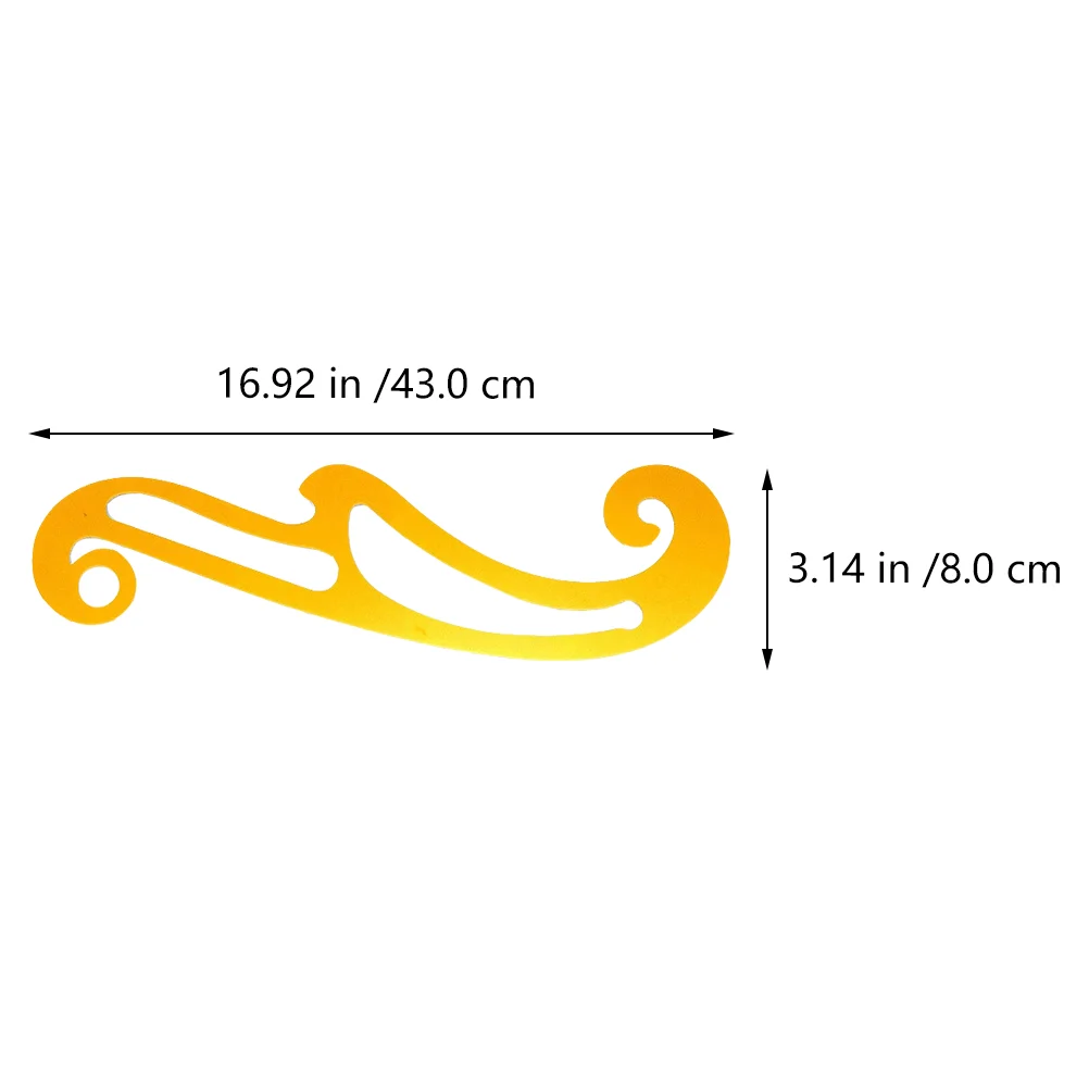 2-teiliges Kreismaker-Kurvenlineal zum Nähen von Stoffen, Schneiden von Kleidung, Quilt-Lineale