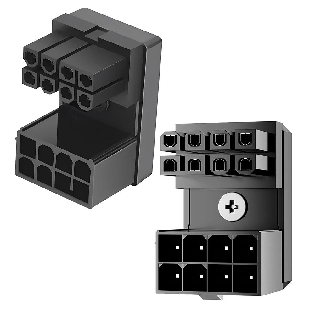 ATX 8 Pin 180 Grad abgewinkelter Stecker GPU Grafikkarte Stromanschluss Adapter ATX GPU Adapter für Desktop-Grafikkarte