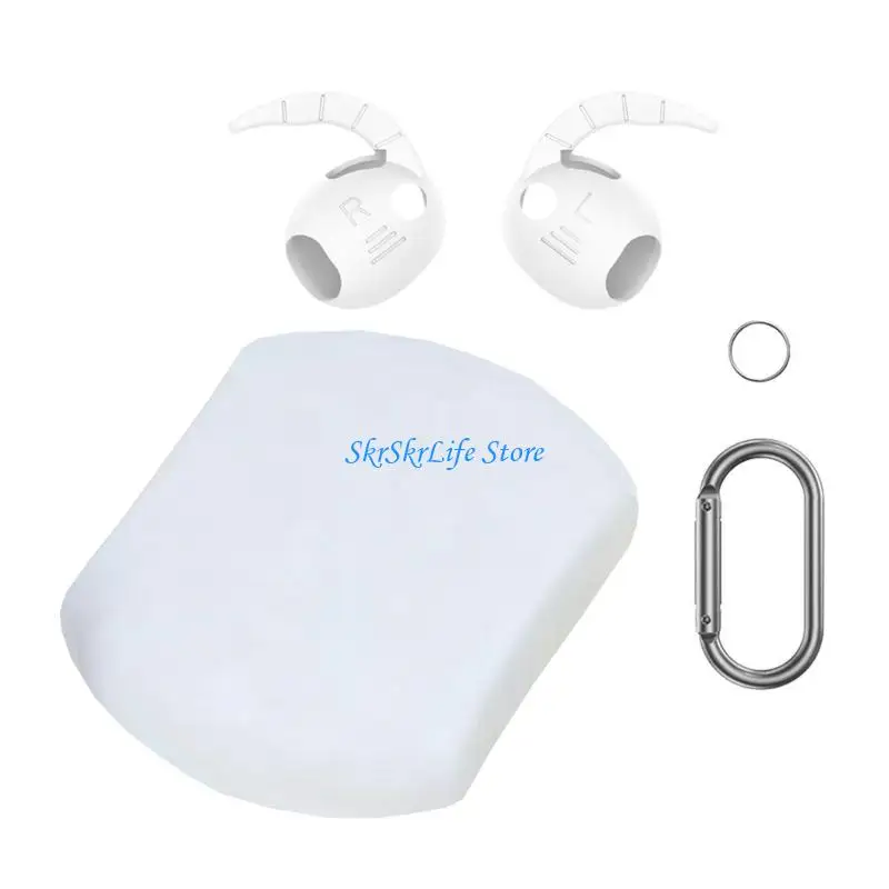 E65E Scratchproof Case Shockproof Skin Wrap for Earbuds Dustproof Enclosure Housing Washable Silicone Sleeve Enhances Grip