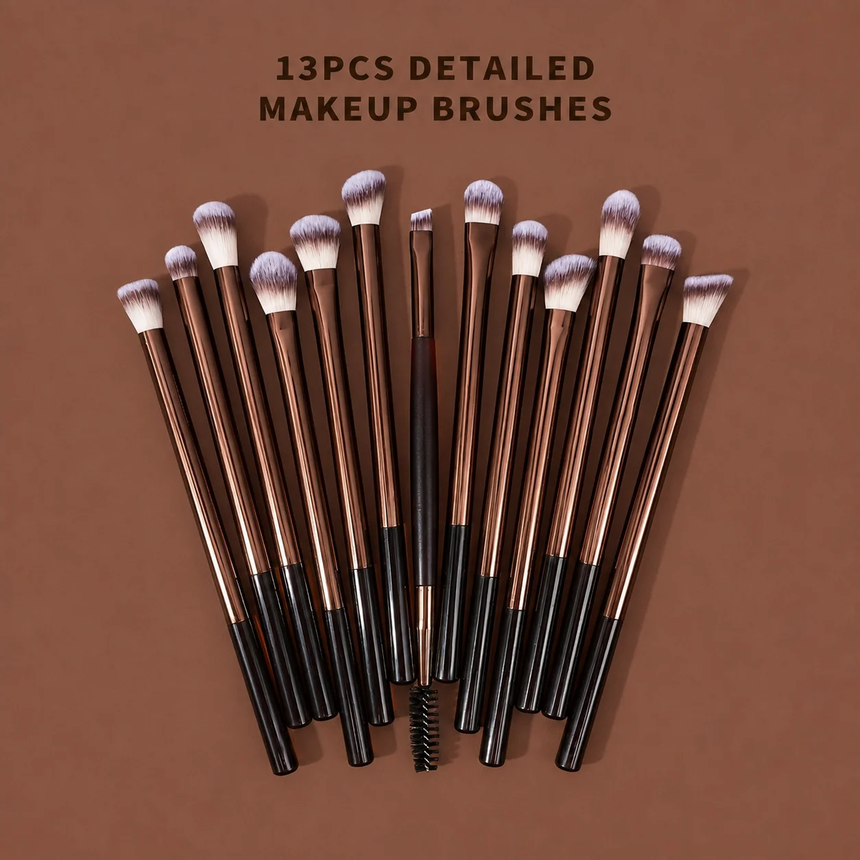 14Pcs Makeup Brush Set Professional Face Eye Foundation Powder Blush Eyeshadow Blending Brushes Soft Hair With Travel Bag