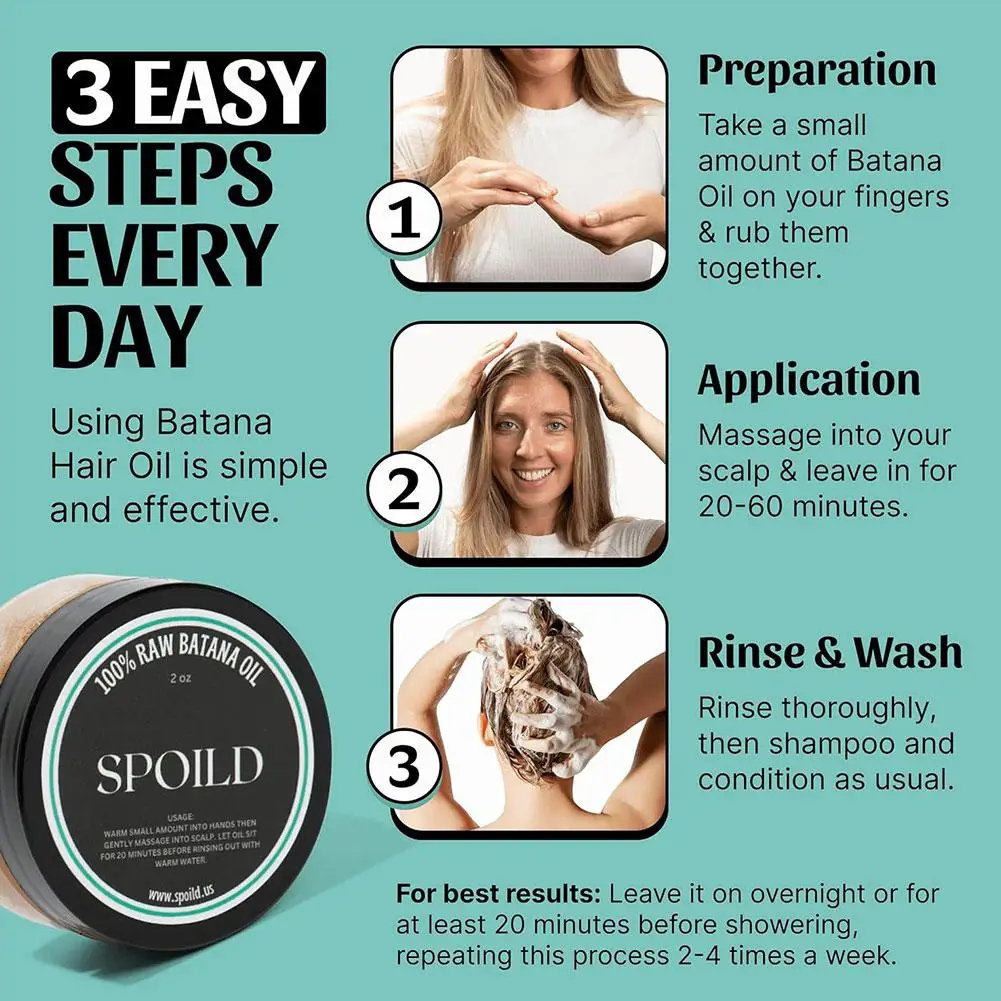 زيت شعر باتانا مع مستخلص الأرغان، علاج نمو الإصلاح الطبيعي للشعر التالف، قناع سماكة مغذي للعناية بالشعر #6