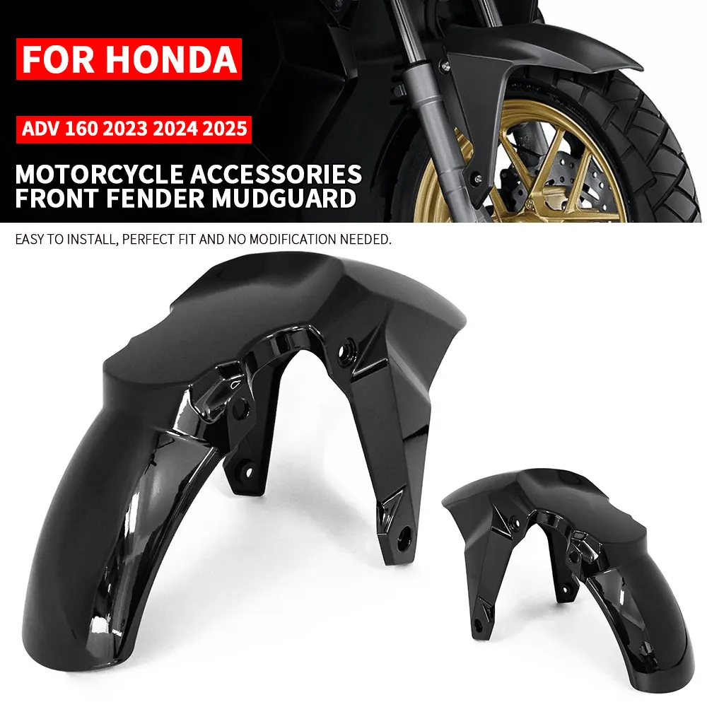 ADV-160 2023-2025 For HONDA ADV 160 2023 2024 2025 Motorcycle Front Wheel Fender Mudguard Matte Black Splash Guard Fairing