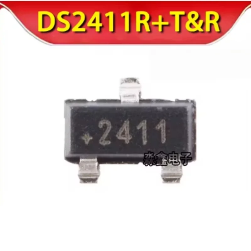 10PCS DS2411R+T&R 1‑Wire Serial Number ID Chip TO‑92‑3 Through‑Hole Unique ROM Identification Security Chip For BOM Matching