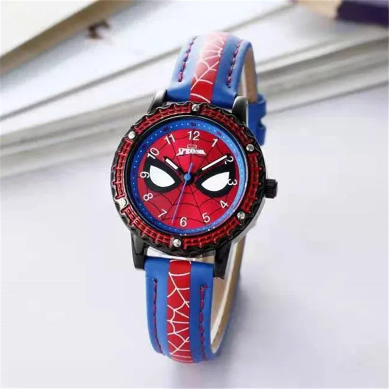 

Marvel New Spider-Man Watch Student Clock Spiderman Cartoon Watch Waterproof Luminous Pointer Quartz Watch Birthday Gift